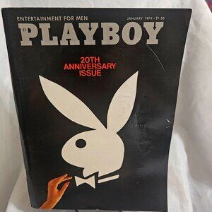 Vintage! Playboy January 1974 20th Anniversary Issue